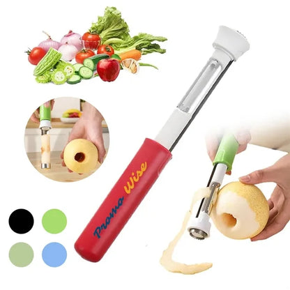 2-In-1 Stainless Steel Retractable Fruit Corer Peeler