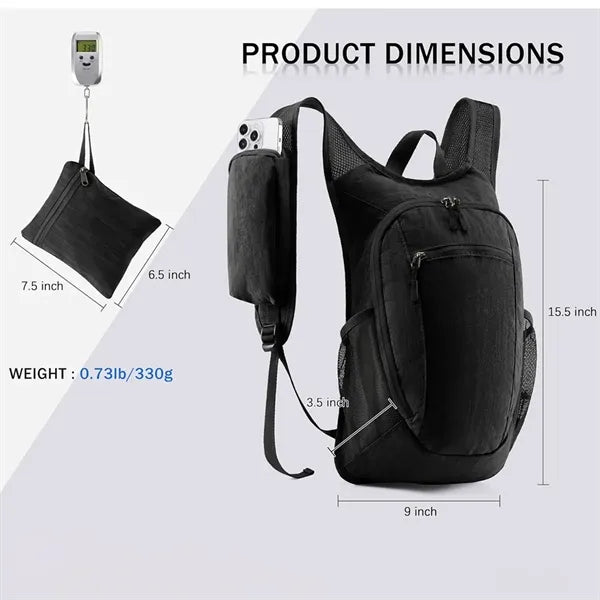 Packable Hiking Backpack Lightweight Travel Camping Rucksack