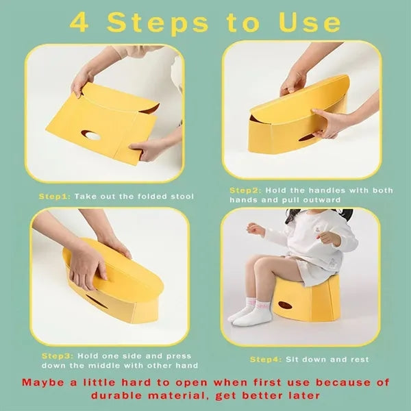 Creative Multifunctional Load-Bearing Folding Paper Stool
