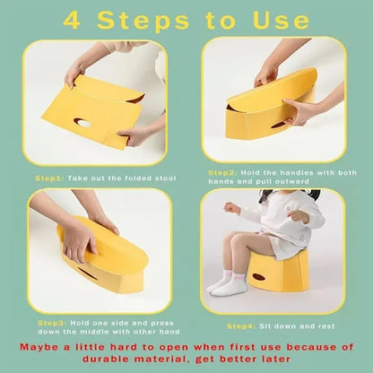 Creative Multifunctional Load-Bearing Folding Paper Stool