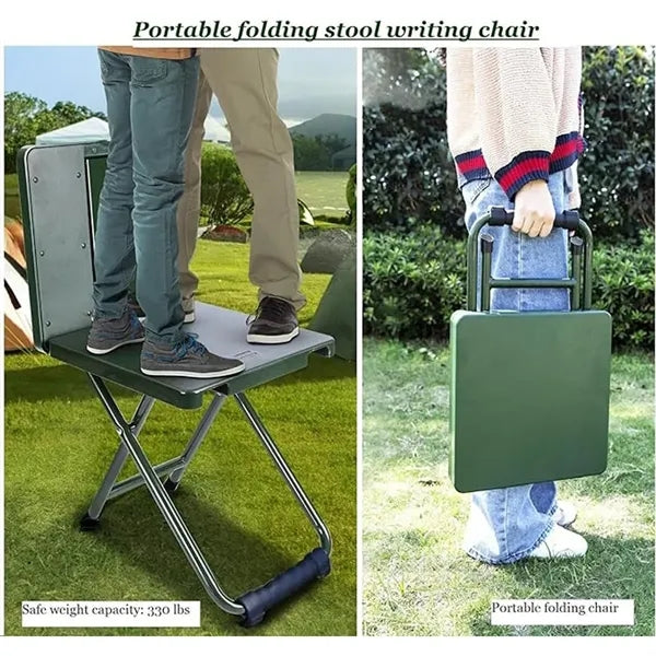 3-in-1 15 Tilt Heavy-Duty Folding Stool Chair Table Set