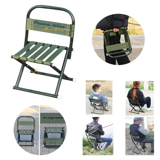 Green Multifunctional Detachable Steel Folding Chair