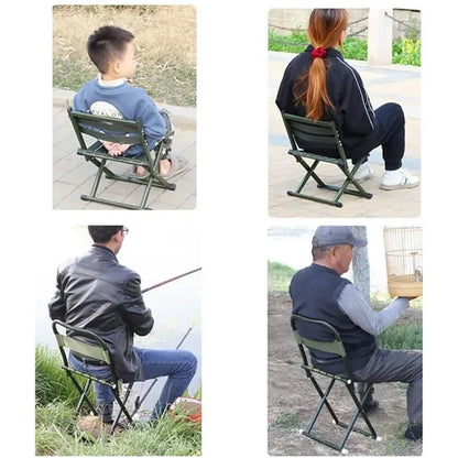 Green Multifunctional Detachable Steel Folding Chair