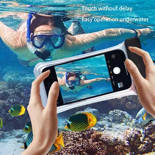 Waterproof transparent Phone Pouch With Touchscreen Lanyard