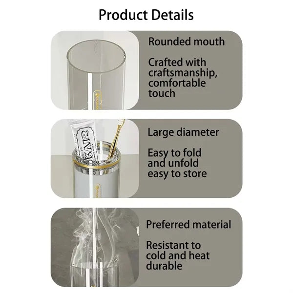 Portable Travel Toiletry Organizer With Toothbrush Toothpast