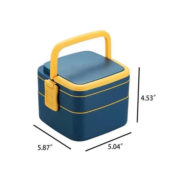 Stackable Lunch Box Utensils Leakproof Bento Container