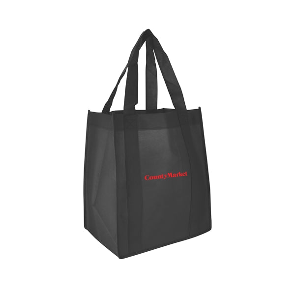 13"w x 15"h with a 10" Gusset Shopping Tote