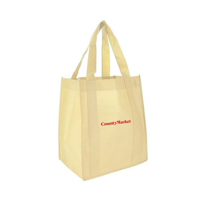 13"w x 15"h with a 10" Gusset Shopping Tote