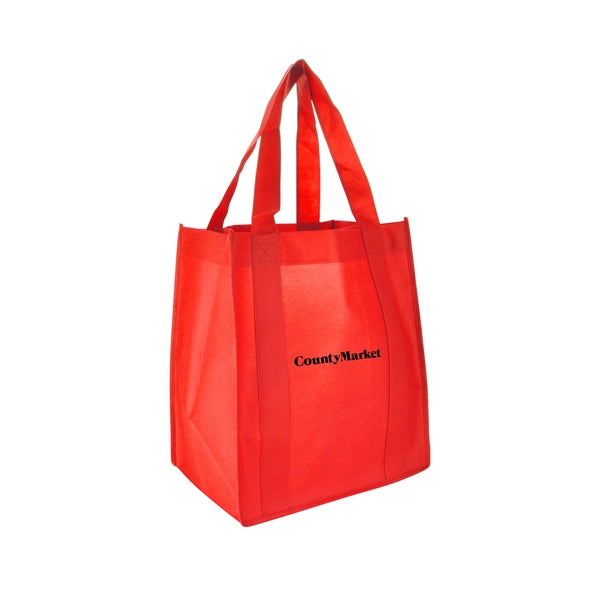 13"w x 15"h with a 10" Gusset Shopping Tote