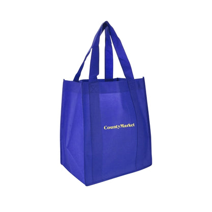 13"w x 15"h with a 10" Gusset Shopping Tote