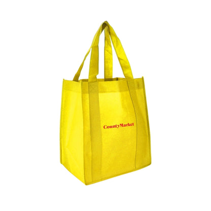13"w x 15"h with a 10" Gusset Shopping Tote