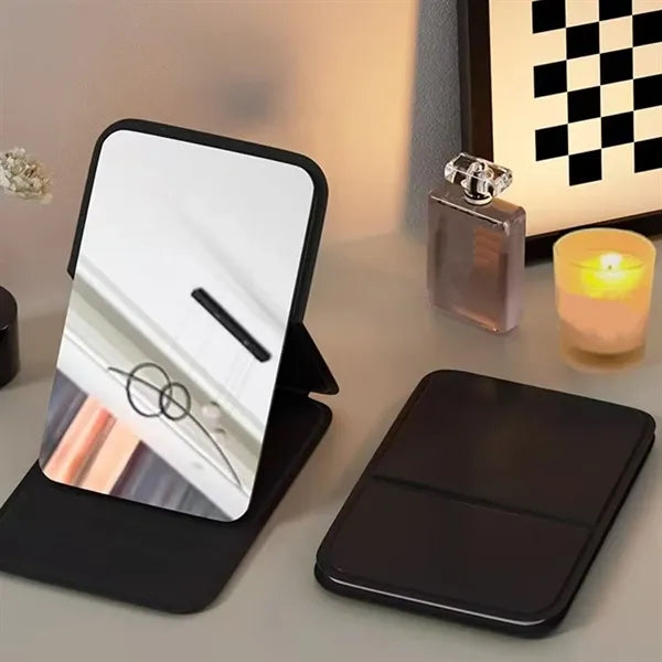 Portable Foldable Makeup Mirror Travel Cosmetic Accessory