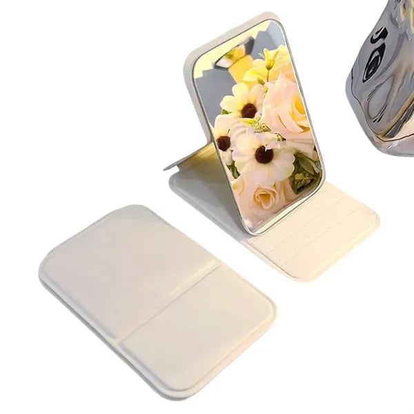 Portable Foldable Makeup Mirror Travel Cosmetic Accessory