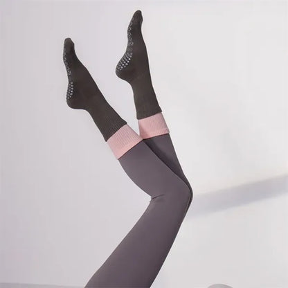 Professional High Quality Mid-Calf Pilates Sports Socks