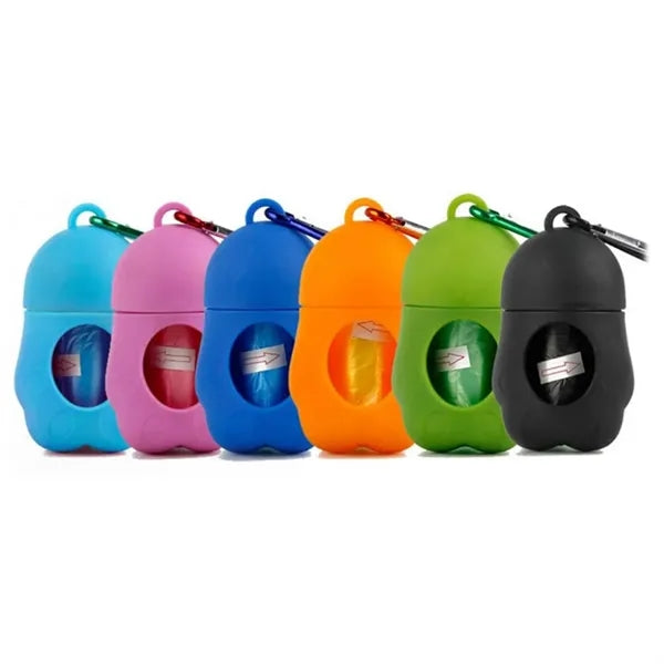Portable Pet Waste Bag Dispenser with Carabiner