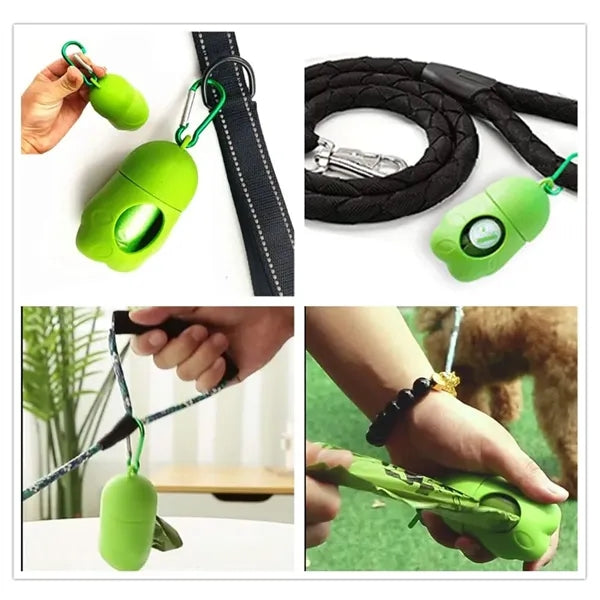 Portable Pet Waste Bag Dispenser with Carabiner