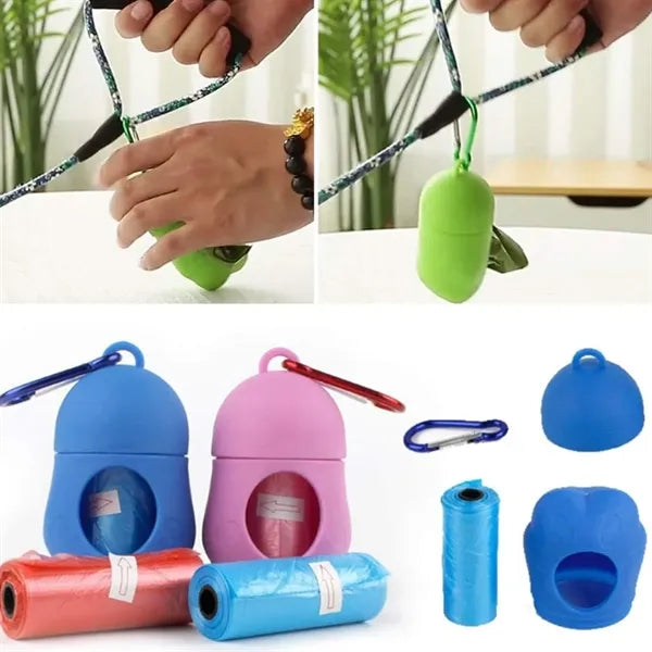 Portable Pet Waste Bag Dispenser with Carabiner