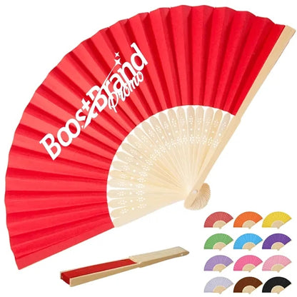 Customizable Bamboo Hand Fan for Events