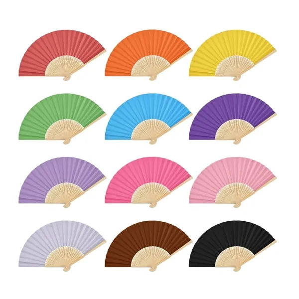 Customizable Bamboo Hand Fan for Events