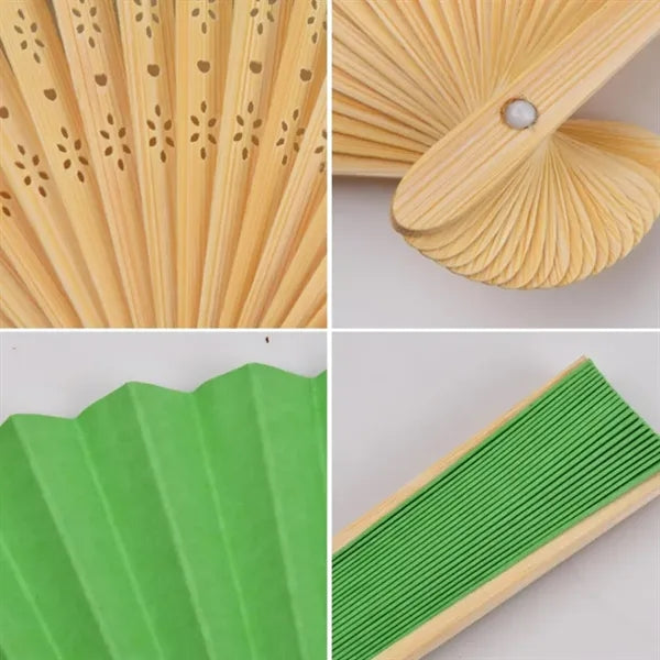 Customizable Bamboo Hand Fan for Events
