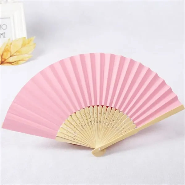 Customizable Bamboo Hand Fan for Events