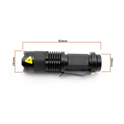 Compact LED Zoom Flashlight for Outdoor