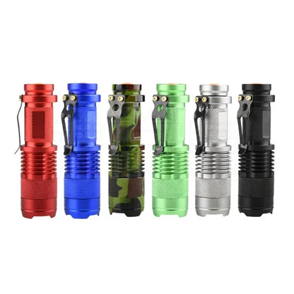 Compact LED Zoom Flashlight for Outdoor