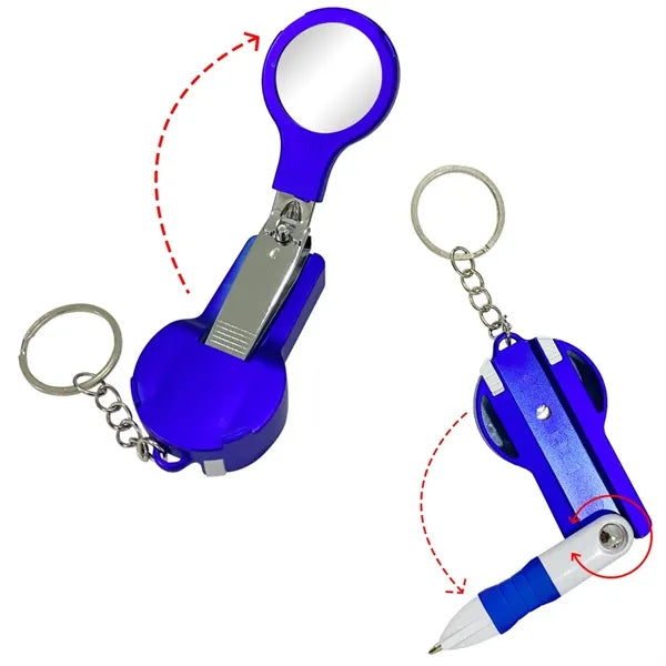 Multi-Function Nail Clipper Keychain