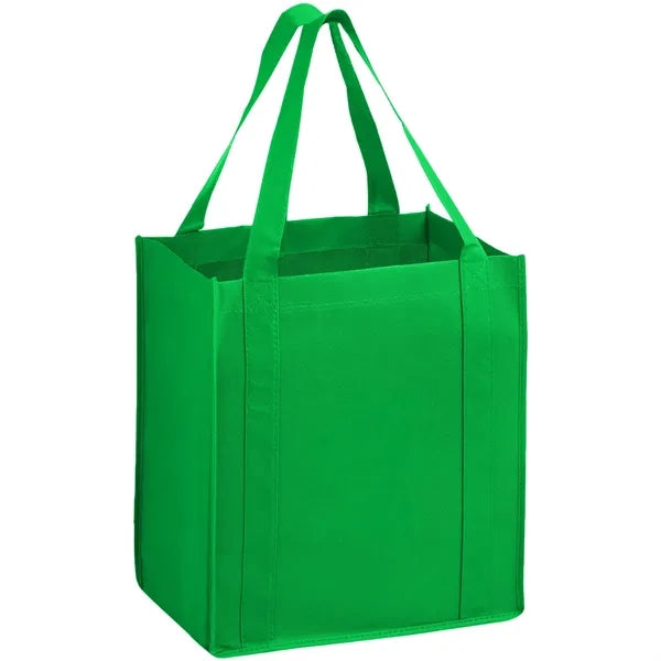 Heavy Duty Non-Woven Shopping Tote Bag w/ Gusset 13"x15"x10"