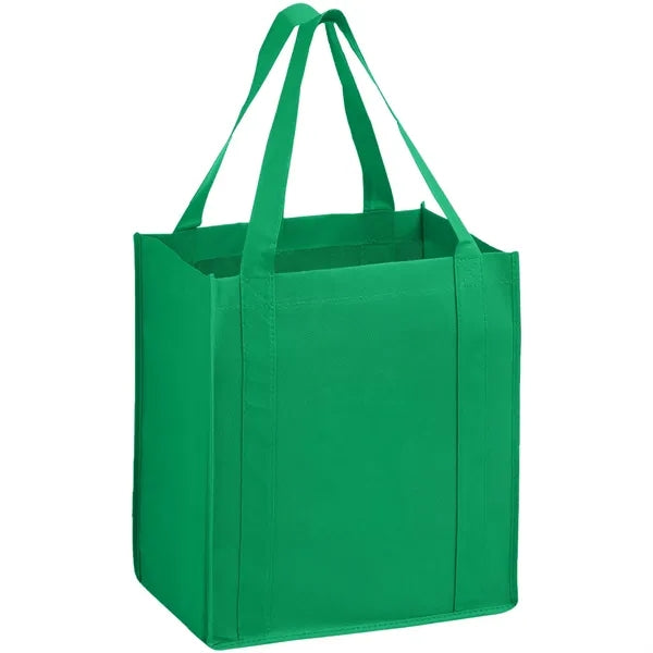 Heavy Duty Non-Woven Shopping Tote Bag w/ Gusset 13"x15"x10"