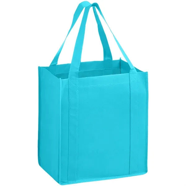 Heavy Duty Non-Woven Shopping Tote Bag w/ Gusset 13"x15"x10"