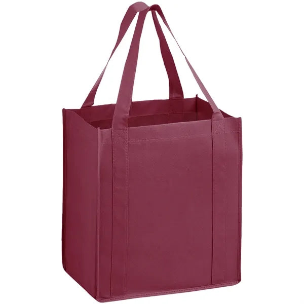 Heavy Duty Non-Woven Shopping Tote Bag w/ Gusset 13"x15"x10"