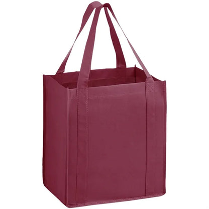 Heavy Duty Non-Woven Shopping Tote Bag w/ Gusset 13"x15"x10"
