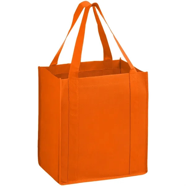 Heavy Duty Non-Woven Shopping Tote Bag w/ Gusset 13"x15"x10"