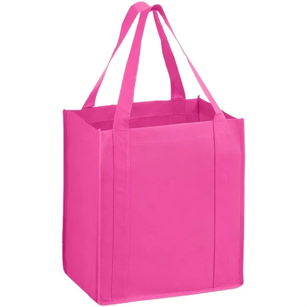 Heavy Duty Non-Woven Shopping Tote Bag w/ Gusset 13"x15"x10"