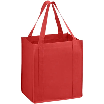 Heavy Duty Non-Woven Shopping Tote Bag w/ Gusset 13"x15"x10"
