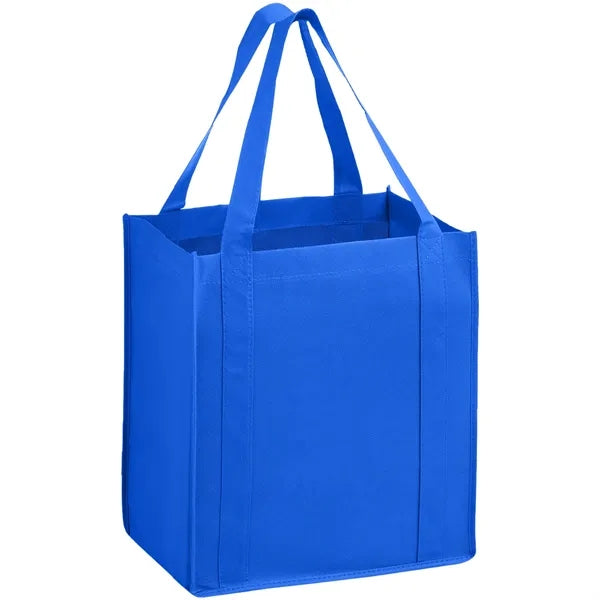 Heavy Duty Non-Woven Shopping Tote Bag w/ Gusset 13"x15"x10"
