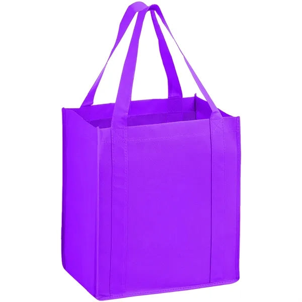 Heavy Duty Non-Woven Shopping Tote Bag w/ Gusset 13"x15"x10"