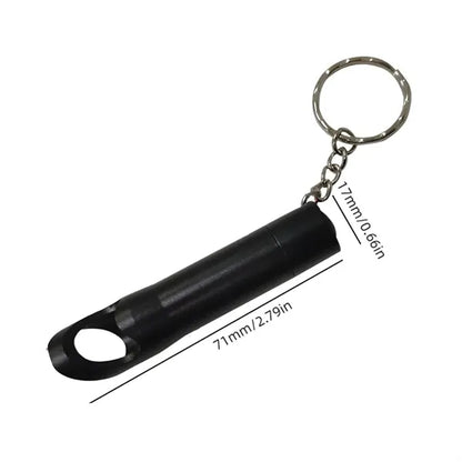 Mini LED Flashlight Bottle Opener Keychain