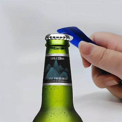 Mini LED Flashlight Bottle Opener Keychain