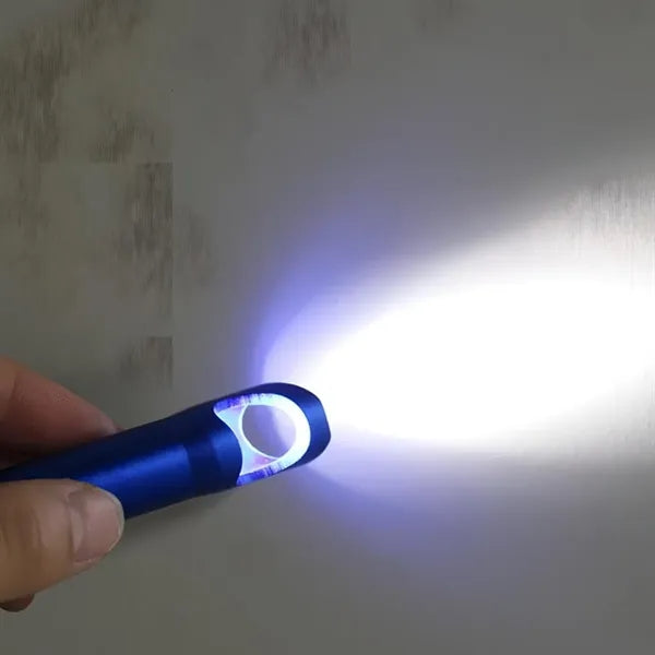 Mini LED Flashlight Bottle Opener Keychain