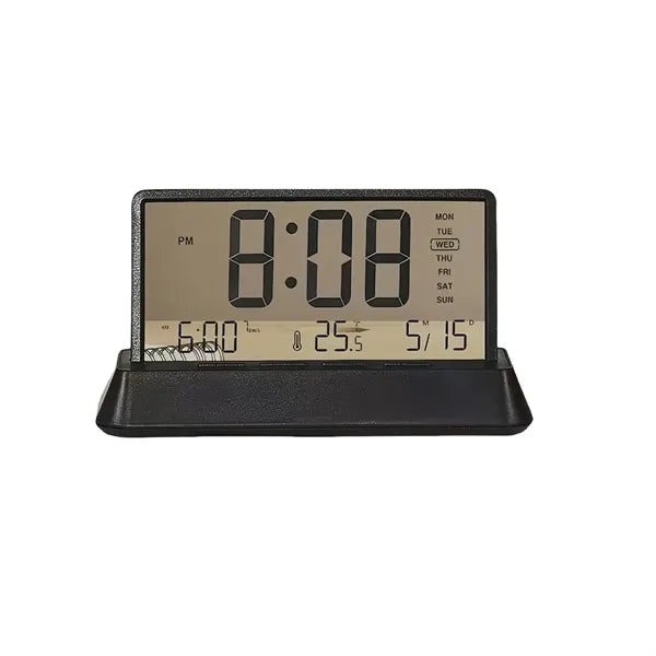 Digital Desk Alarm Clock With Temperature Date Display