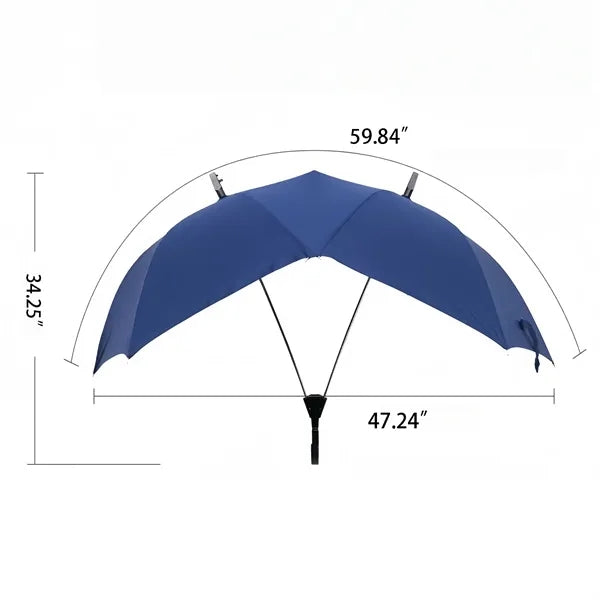 Creative Dual Person Automatic Umbrella Couples Outdoor Use