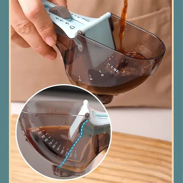 Adjustable Measuring Spoon For Kitchen With Ounces Scale
