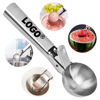 Stainless Steel Ice Cream Scoop With Spring Release