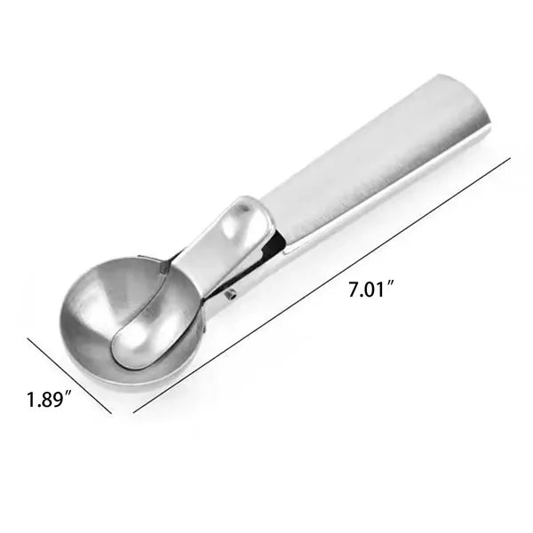 Stainless Steel Ice Cream Scoop With Spring Release
