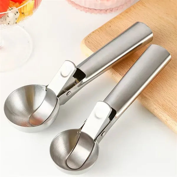 Stainless Steel Ice Cream Scoop With Spring Release