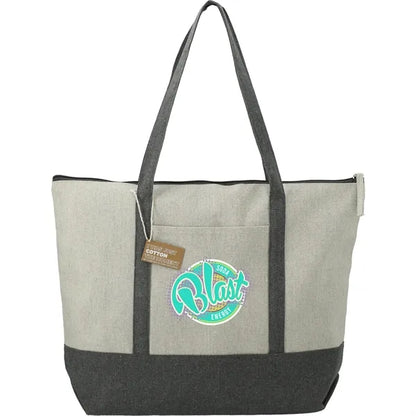 Repose 10oz Recycled Cotton Zippered Tote