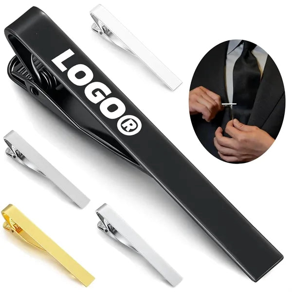 This stainless steel tie clip is the perfect finishing touch