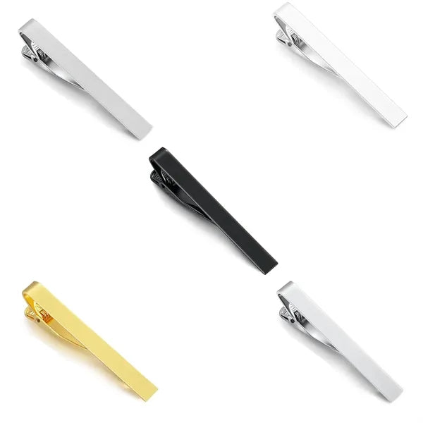 This stainless steel tie clip is the perfect finishing touch